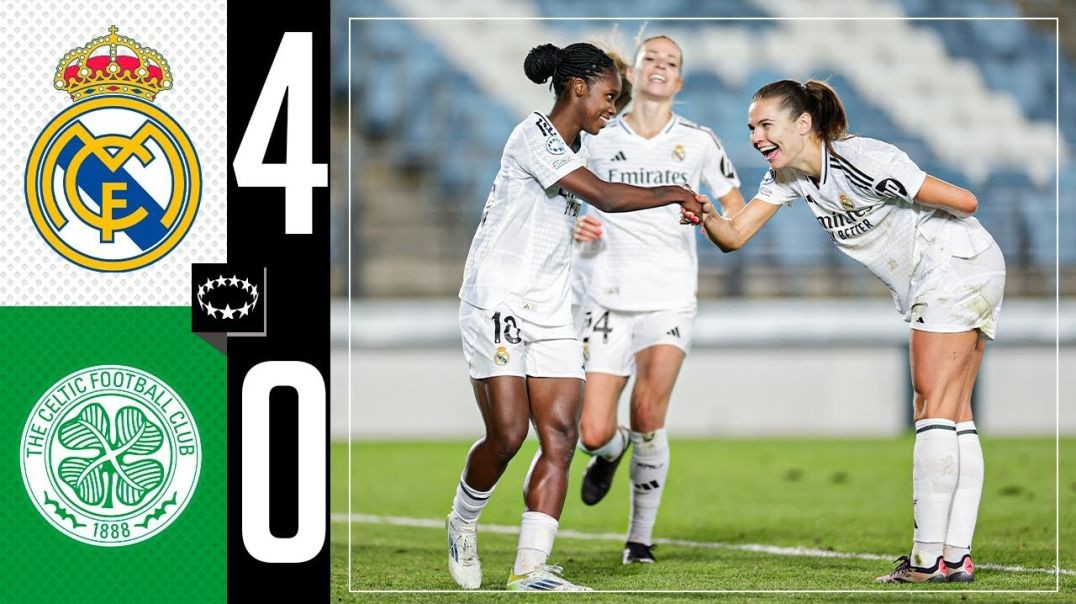 ⁣Real Madrid 4-0 Celtic - HIGHLIGHTS - Women's Champions League 2024-25