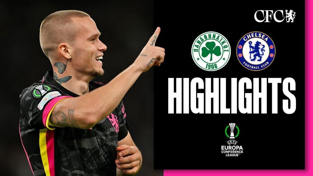 ⁣BLUES WIN IN ATHENS! _ Panathinaikos 1-4 Chelsea _ HIGHLIGHTS _ UEFA Europa Conference League 24_25