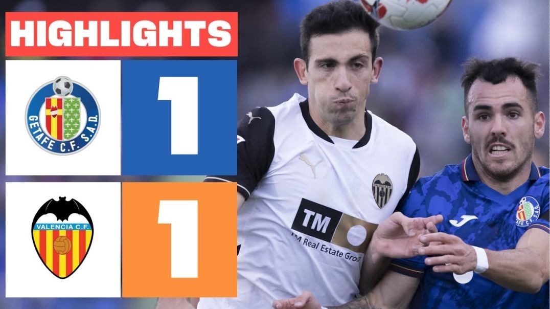 ⁣GETAFE CF 1 - 1 VALENCIA CF I RESUMEN LALIGA EA SPORTS