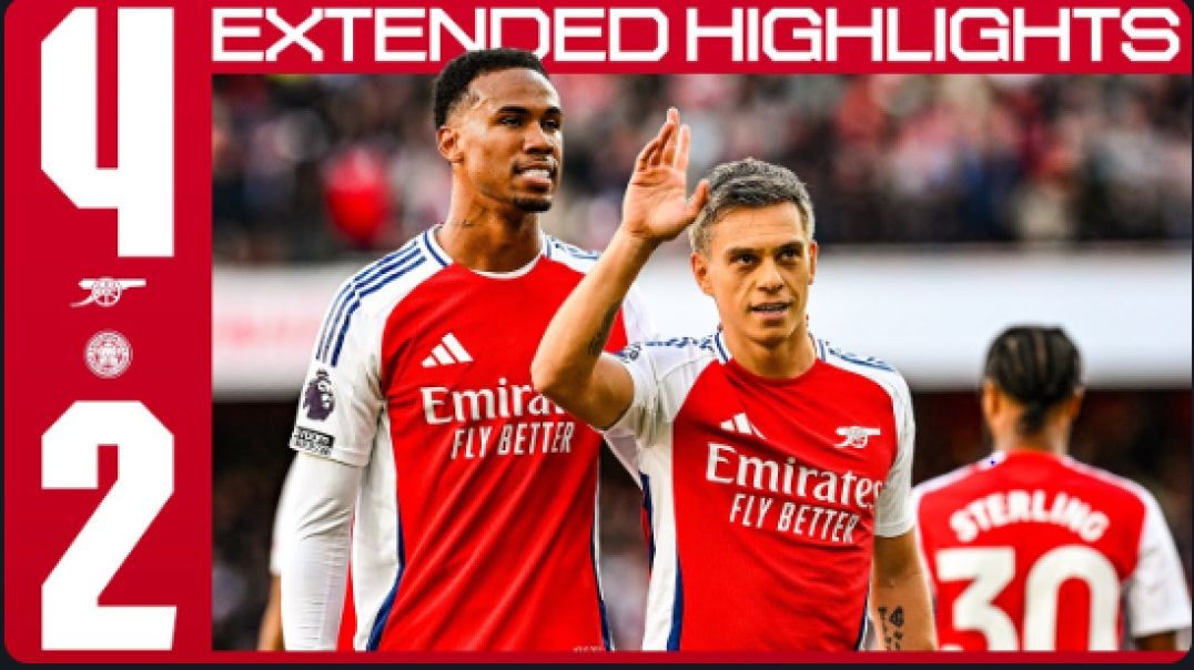 ⁣INJURY-TIME GOALS SEAL WIN!   EXTENDED HIGHLIGHTS   Arsenal vs Leicester City (4-2)   Premier League