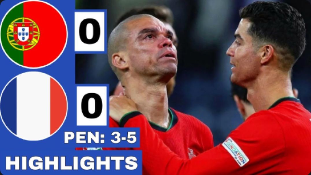 ⁣⚪️Portugal vs France 0-0 (PEN 3-5) Extended HIGHLIGHTS   EURO 2024 Quarter-Final!