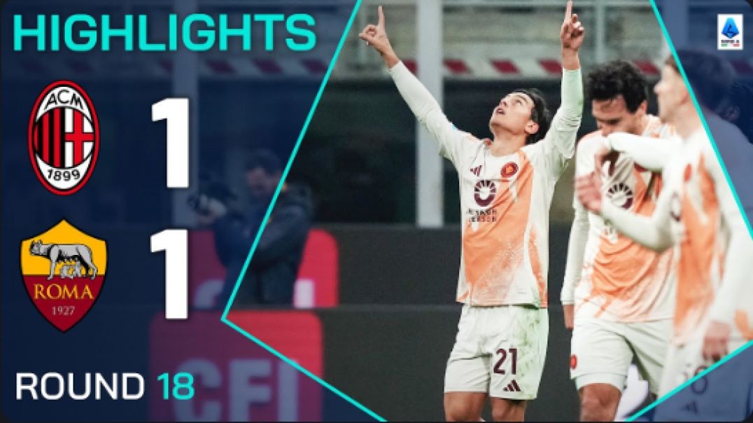 MILAN-ROMA 1-1   HIGHLIGHTS   Stalemate in Milan   Serie A 2024 25