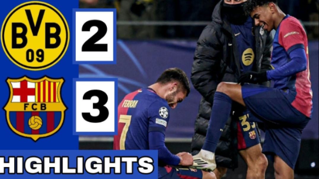 ⁣🔴Borussia Dortmund vs Barcelona (2-3) Extended HIGHLIGHTS   UEFA Champions League