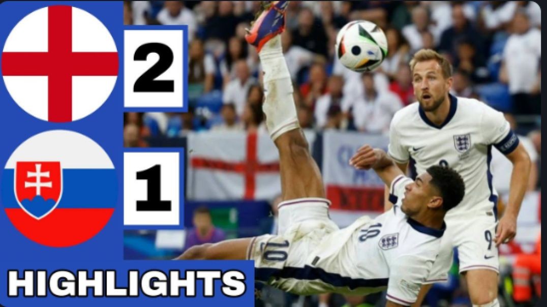 ⁣Jude Bellingham BICYCLE KICK! ⚪️England vs Slovakia (2-1) All GOALS &amp;amp; Extended HIGHLIGHT
