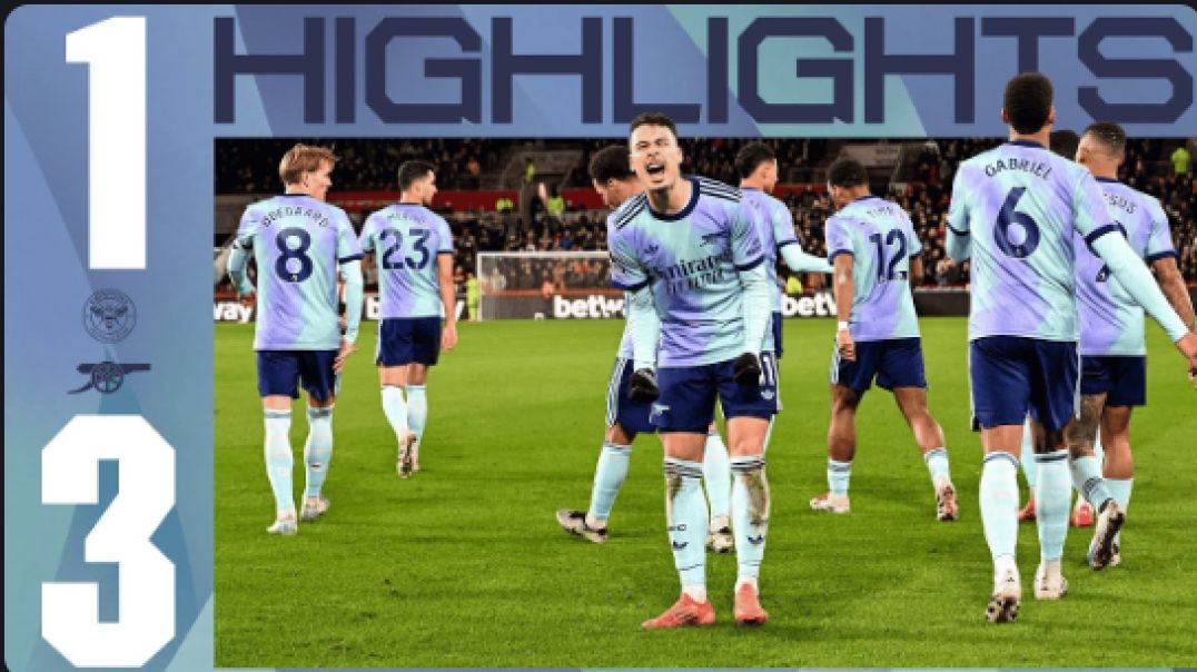 ⁣BIG COMEBACK!   HIGHLIGHTS   Brentford vs Arsenal (1-3)   Premier League