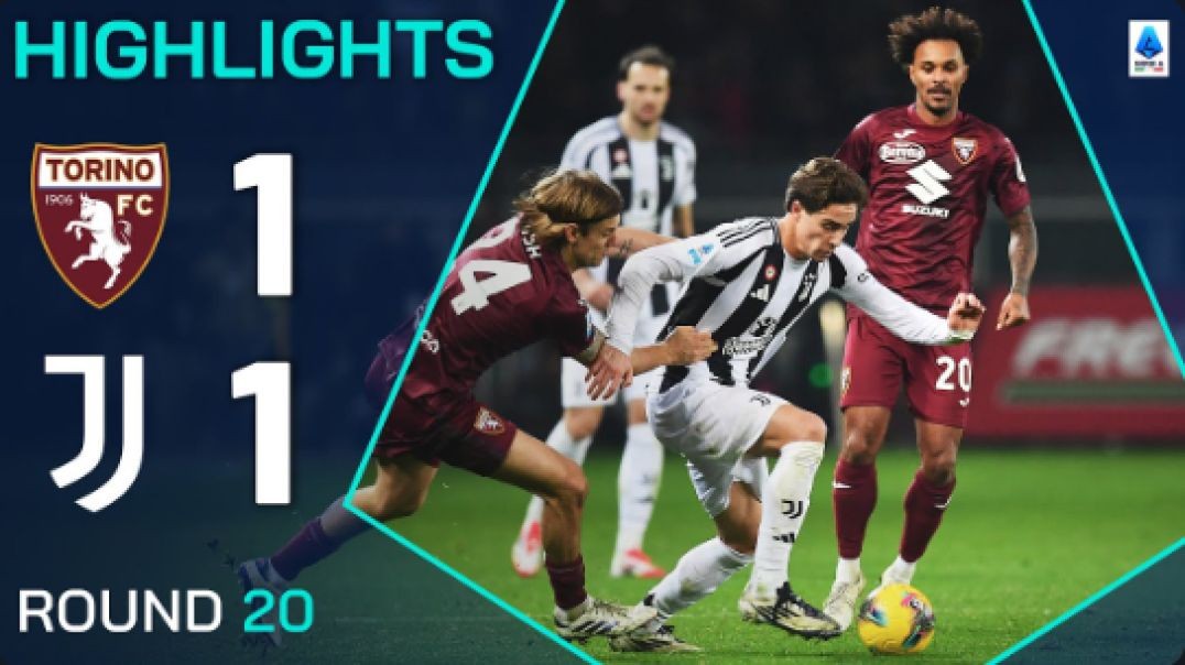 TORINO-JUVENTUS 1-1   HIGHLIGHTS   Derby della Mole ends all square   Serie A 2024 25